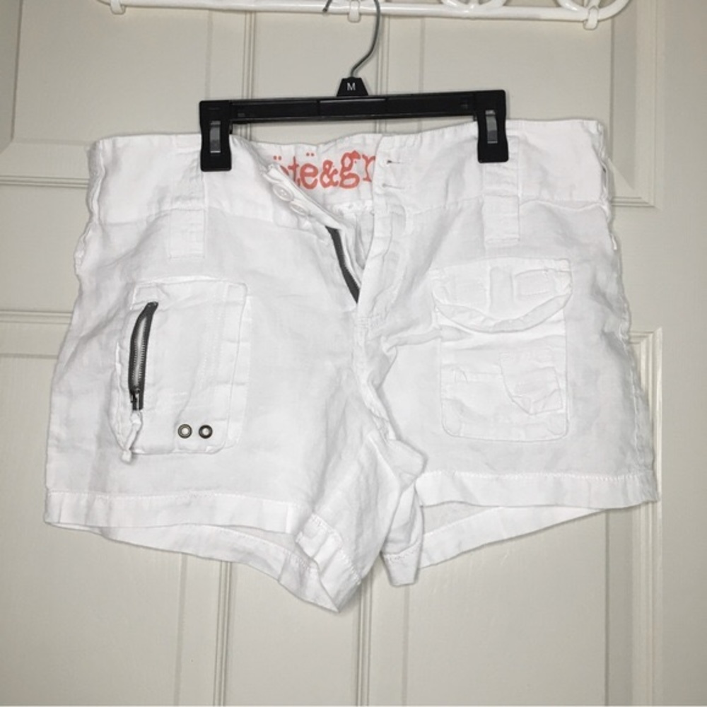 Johnny Was Pete & Greta Ray Linen Cargo Shorts